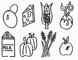 Healthy Food Coloring Pages  Best For Kids sketch template