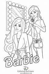 Barbie Coloring Pages FREE 2025  And Learn sketch template