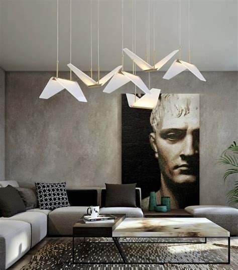 Modern Acrylic Bird Design LED Pendant Light