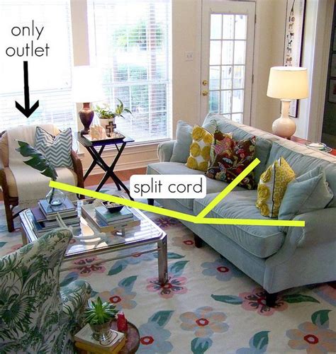 How to Hide Pesky Lamp Cords - Hi Sugarplum! | Hide electrical cords, Living room flooring ...