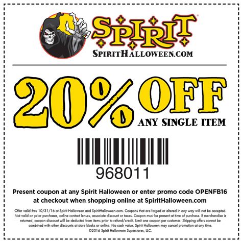 Spirit Halloween Coupons 🛒 Shopping Deals & Promo Codes January 2020 🆓