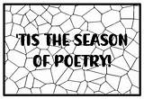 TIS THE SEASON OF POETRY Poetry Month Activity Coloring Pages sketch template