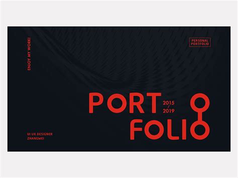 Portfolio cover design by Waylon on Dribbble