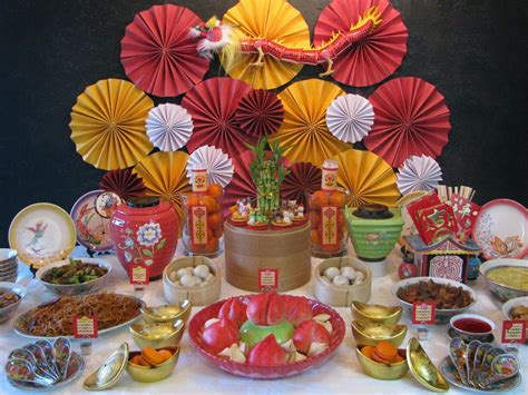 Chinese new year treats table set up | Lunar Harvest/Yum Cha, an ...