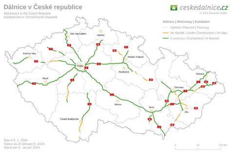 České dálnice | Dálniční síť v České republice