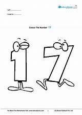 Number 17 Preschool Printables  Bruce H Harry sketch template