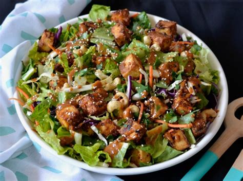 Recipe: Almond Miso Tofu Salad