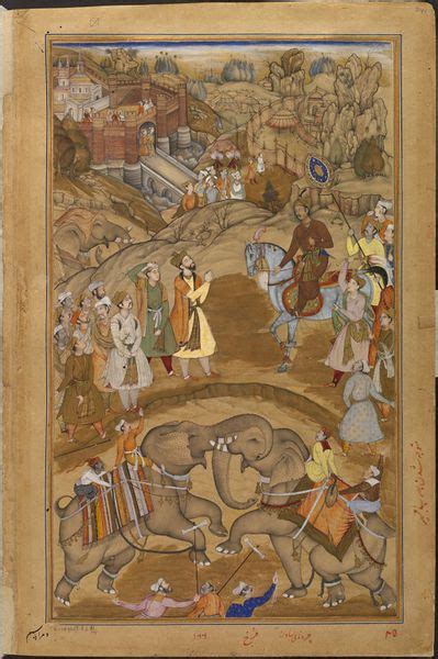 Akbar | Farrokh | Basawan | V&A Explore The Collections | Mughal miniature paintings, Mughal ...