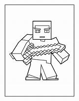 Minecraft Coloring Pages Pdf sketch template