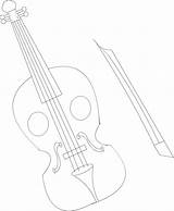 Violin Printable coloring page For Kids sketch template