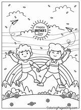 Brothers Day Coloring Pages  Free Printable PDF & Online sketch template