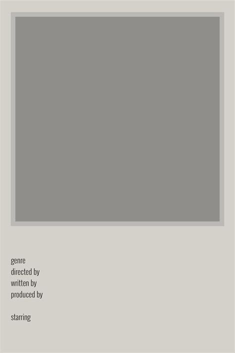 Minimalist Movie Poster Template