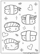 Sushi Nigiri  Free Printable Coloring Pages sketch template