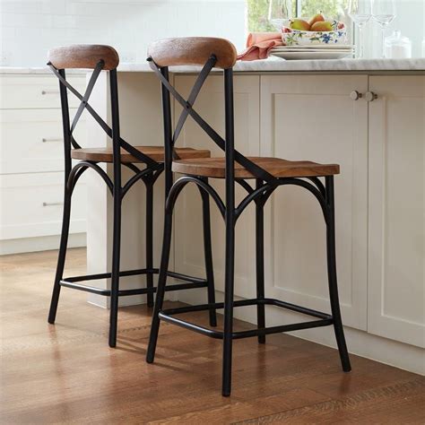 Rustic Modern Farmhouse Bar Stools / Farmhouse Kitchen Barstools Off 67 ...