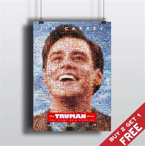 THE TRUMAN SHOW 1998 MOVIE POSTER Jim Carrey Film A3 A4 Fan Art Print Wall Decor £3.99 - PicClick UK