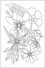 Flower Coloring Pages Adults & coloring Book sketch template