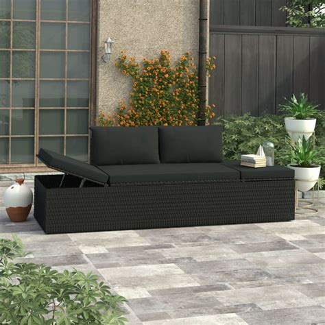 Veryke Outdoor Convertible Sofa Chaise Lounge, Adjustable Patio Wicker Recliner Chair with ...