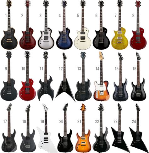 ESP Ltd Left Handed Guitars & Basses 2013