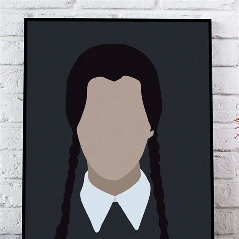 Wednesday Addams Poster the Addams Family Print TV and Movie - Etsy