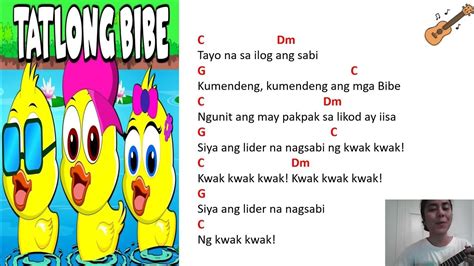 Tatlong Bibe - Easy Ukulele- Philippine Children's Song (Ukulele Play Along) - YouTube