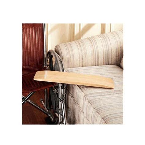 Sammons Preston Hardwood Transfer Board for Wheelchair Users, 24" Long Hardwood Transferring ...