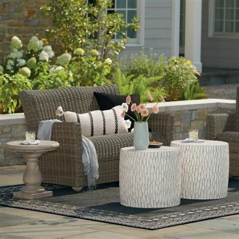 Resin Wicker Patio Sofa | Baci Living Room