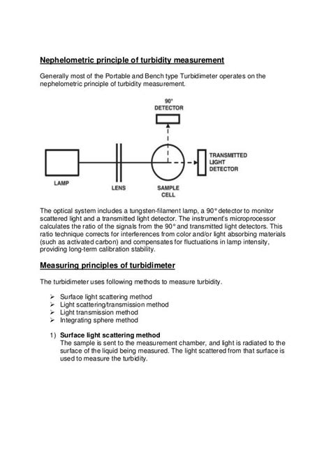 Turbidity measurement