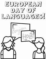 European Day Of Languages  September 26th Printable Coloring Pages sketch template