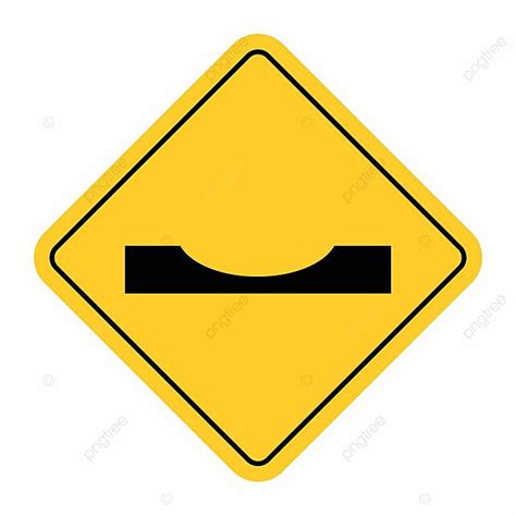 Dip Traffic Sign Image Road Warning Vector, Image, Road, Warning PNG ...