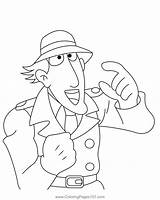 Close Up Inspector Gadget Coloring Page For Kids  Free sketch template