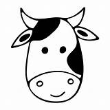 Cow Face Coloring Pages sketch template