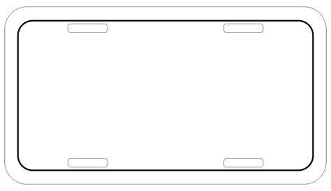 Free License Plate Template