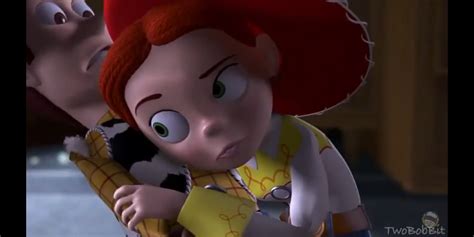 In Toy Story 2, Jessie checks if Woody's voice box is genuine. This means Al has gotten a ...