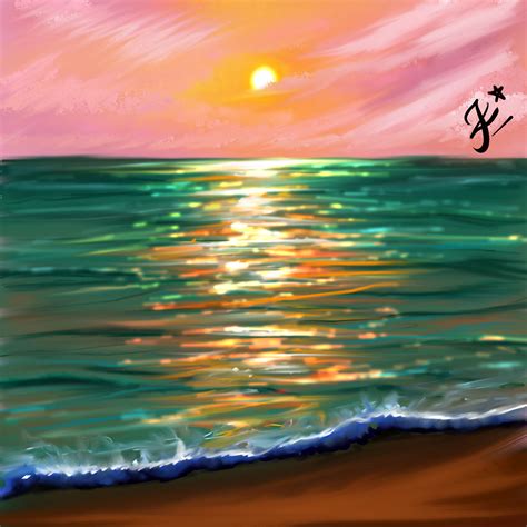 ocean digital painting by littleartistic05 on DeviantArt