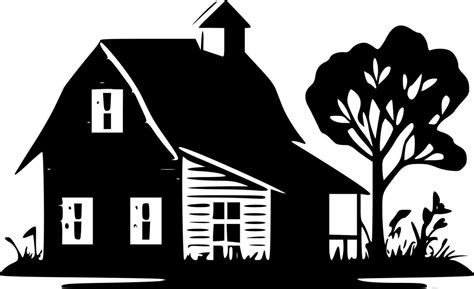 Farmhouse, Minimalist and Simple Silhouette - Vector illustration 23568739 Vector Art at Vecteezy