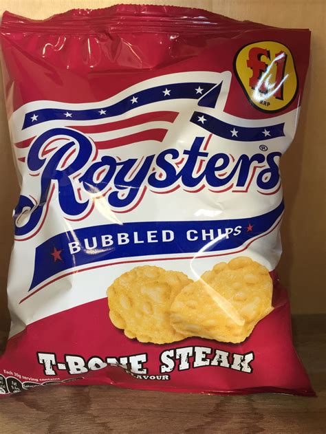 Roysters T-Bone Steak Crisps 65g & Low Price Foods Ltd