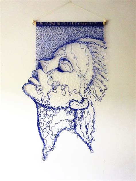 Portrait Wall Art Face Wall Hanging 3D Pen Drawing Unique - Etsy UK