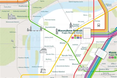 Prague Rail Map - A Smart City Guide Map, Even Offline!