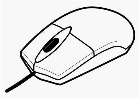 Transparent Cartoon Computer Png - Computer Mouse Clipart Black And ...