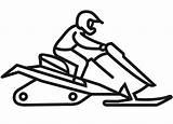 Snowmobile coloring page  ColouringPages sketch template