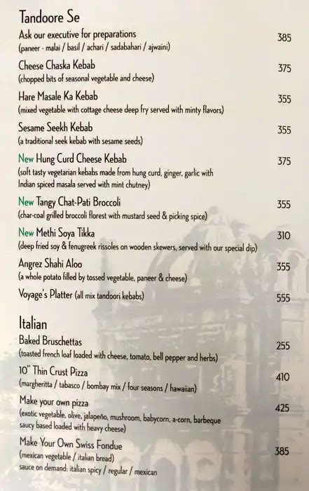 Menu at Pirates Voyage, Surat, Near Valentine Multiplex