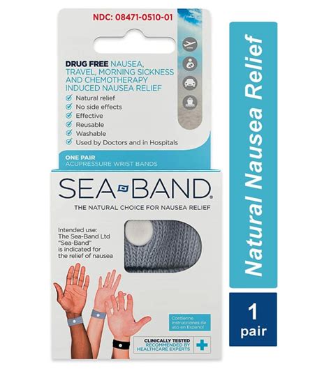 Sea-Band Anti-Nausea Acupressure Wristband | Relieve Head and Muscle Tension With Wearable ...