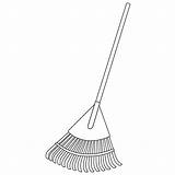 Gardening Tools rake Outline Icons Black And White Coloring Page  sketch template