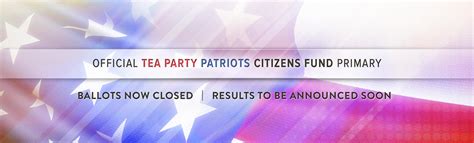 Tea Party Patriots Citizens Fund PAC | Official TPPCF Primary Registration