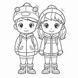 Winterclothescoloringpagefreeforkids Coloring sketch template