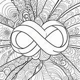 Infinity Symbol Coloring Page 46893 37070 sketch template