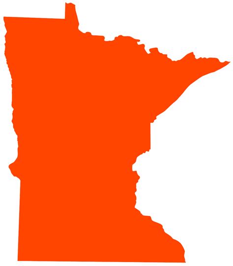 Minnesota Map Silhouette | Free vector silhouettes