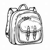 Premium Vector  Coloring Book Of A bag For Kids sketch template