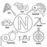 Letter N Coloring Sheets For Preschool sketch template