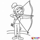 Coloring Crossbow Archery Balestra Medieval Armi Medioevo Armbrust  sketch template